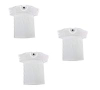 MABRAT Confezione Scatolata da 3 Pezzi Canottiera Mezza Manica Uomo Girocollo Alto in 100% Puro Cotone