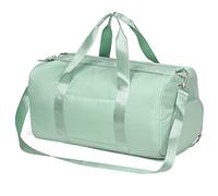 MABROUC Borsone da donna, borsone sportivo per palestra con tasca bagnata e scomparto per scarpe, borsa da viaggio per il weekend durante la notte, Verde, medium, Borsone