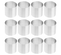 Mabta Set di 12 stampi per torte in acciaio inox, per torte, fondente e cioccolatini