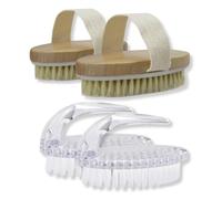 MABUA Spazzola per la rimozione dei capelli - Barba viso, cuoio capelluto, dietro il collo. 2 pacchi.