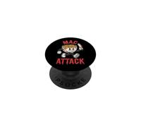 Mac Attack - Divertente Detto Cibo Horor Film Mac & Formaggio PopSockets PopGrip Adesivo