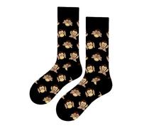 MAC BEEN Diseños Animales Calzini Alti Divertenti Scimmie, Taglia Unica 37-44, Disegni Animali II, Unisex-Adulto