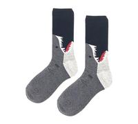 MAC BEEN Diseños Animales Calzini Alti Divertenti Squalo, Taglia Unica 37-44, Disegni Animali II, Unisex-Adulto