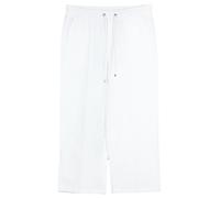 MAC Culotte Casual Pantaloni di Lino Capri Estivi Donna Bianco