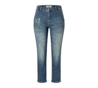 MAC - Jeans Slim-Fit Verde Delavé con Strappi - -Jeans -Donna -Blu -S