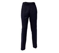 Mac Lain Pantalone Classico Lana Due pinces Flanella Made In Italy Tasca America M2204 taglia 52 colore blu