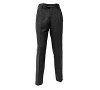 Mac Lain Pantalone Classico Lana Due pinces Flanella Made In Italy Tasca America M2204 taglia 56 colore grigio antracite
