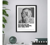 MAC MILLER - Quadro Stampa Poster Musica RAP con CORNICE INCLUSA 40x30cm