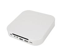 Mac Mini M4 Dock Assistenza 'hub in Alluminio M.2 NVME SSD Enclosure, 10 Gbps USB A C 3.2 Porte, 4,8 Gbps USB A 2,0, Audio da 3,5 Mm, Design Verticale della Ventola di (Spina