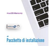 MAC OS MONTEREY 12 IMAC PRO MACBOOK AIR PRO MAC MINI PRO STUDIO USB ITALIANO PAC