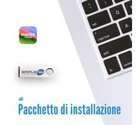 MAC OS SONOMA 14 IMAC PRO MACBOOK AIR PRO MAC MINI PRO USB ITALIANO PACCHETTO DI