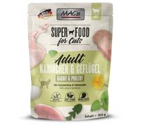 MAC´s Superfood Adult 24 x 300 g in buste Umido gatto - Coniglio & Pollame