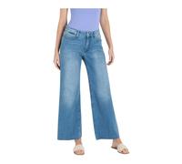 MAC - Wide Fringe Jeans - Winter Baby Blue - - Jeans - Donna - Blu - L