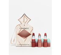 MAC - Wildest Gleam Mini Lustregalss Lip Trio: Neutrals - Set con tre prodotti per le labbra - Risparmia il 38%-Neutro No Size
