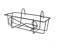 Maca FIORIERA Ferro Rettangolare CM. 40 Nera Porta Fiori Porta Vaso