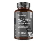Maca Peruviana 180 Capsule Vegane 1 al Giorno (6 Mesi) Estratto 100:1 Maca Nera
