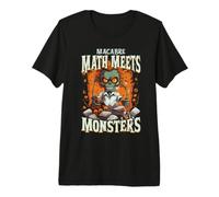 Macabre Math Meets Monsters Halloween Science Teacher Maglietta Premium