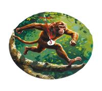 Macachi sull'albero stampato in peluche da 91,4 cm, decorazione festiva, migliora l'atmosfera delle feste di Natale e Capodanno