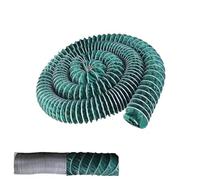 MACAGGTNTU 200 250 300 400 500mm Tubo Di Ventilazione Verde Tubo Di Trasporto D'aria Condotto Flessibile Ignifugo Per Ventilatore Da Costruzione(5m,320mm-12.5")