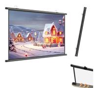 MACAGGTNTU 30 Pollici Schermo Proiettore Avvolgibile, Telo Di Proiezione Per Videoproiettore, Piccolo Schermo Per Film De Proiettore(60 Inch (4:3))