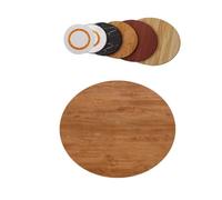 MACAGGTNTU 45cm-100cm Legno Massello Vassoio di Servizio, Lazy Susan Piatto Girevole Tavolo da Pranzo Vassoio Rotante Rotondo Centrotavola per Tavolo Piano(Gold Oak,70cm/28in)