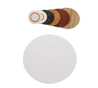 MACAGGTNTU 45cm-100cm Legno Massello Vassoio di Servizio, Lazy Susan Piatto Girevole Tavolo da Pranzo Vassoio Rotante Rotondo Centrotavola per Tavolo Piano(White,80cm/32in)