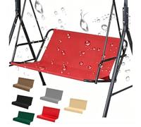 MACAGGTNTU Coprisedile Da Giardino Per Dondolo Impermeabile Copertura Protettiva Per Dondolo Da Giardino 600d Oxford Rivestimento Per Sedili Del Dondolo Hollywood(Red,56.7x17.7x21.7in)