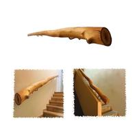 MACAGGTNTU Ringhiera Per Scale In Legno Corrimano Per Scala Murale 50cm 80cm 120cm Supporto Di Sicurezza Antiscivolo Kit Di Barra Di Supporto(140cm/4.6ft)