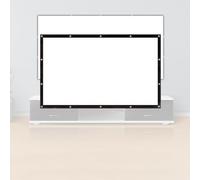 MACAGGTNTU Schermo Pieghevole 60 100 Pollici Schermo Per Proiettore Soffitto Telo Proiettore Manuale Schermo Di Proiezione Per Esterno Campeggio(16:9,120inch)