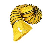 MACAGGTNTU Tubo Flessibile In PVC Tubo Flessibile Per Condotto Di Ventilazione Diametro 250/300/350/400mm Lunghezza 5 6 8 10m Tubo Di Ventilazione Flessibile(Yellow,3m-6.3in)