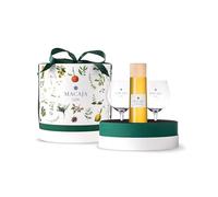 Macaja Gin Cask 50cl in cappelliera con 2 bicchieri