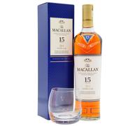 Macallan - Double Cask Highland Single Malt Scotch 15 year old Whisky (Includ...