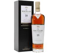 Macallan The 18 anni Sherry Oak, Single Malt Speyside Scotch Whisky, zenzero e cioccolato fondente, invecchiato in botti di rovere europeo Sherry Season, 43% ABV, 70cl,