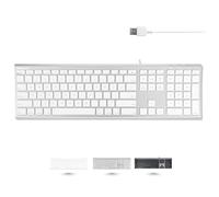 Macally ACEKEY-US, Tastiera USB-A Ultrasottile per Mac, US QWERTY Key cap Layout