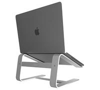 MacAlly, Astand, Supporto in Alluminio per Apple MacBook, MacBook Air, MacBook PRO e Qualsiasi Laptop da 10” a 17” di grandezza Silver