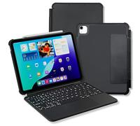 Macally Custodia robusta con tastiera per iPad di 11a generazione (A16) e 10a generazione (A14), protezione di grado militare, grande trackpad, retroilluminato, chasi staccabile, ricaricabile
