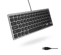 Macally SLIMKEYCSG, Tastiera compatta USB-A per Mac, US QWERTY Key cap Layout QWERTY