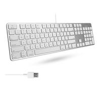Macally SLIMKEYPROA-US, Tastiera USB-A per Mac, Layout US QWERTY