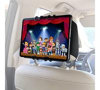 Macally - Supporto per tablet da auto, per tenere lei bambini felici e guidare in pace, con cinghie elastiche e regolazione dell'angolo, montaggio verticale o orizzontale, per tablet da 5" a 7"