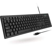 Macally Tastiera cablata per Mac, compatibile con tutti i Mac con porta USB, tastiera cablata per Mac Mini/Pro, MacBook Pro/Air, iMac con tastierino numerico e 16 tasti di scelta rapida Apple, a prova