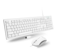 Macally Tastiera USB Full Size e mouse ottico USB Combo per Mac