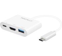 Macally UCHDMI4K Adattatore multiporta USB-C a USB-C (ricarica), HDMI 4K e USB 3.0