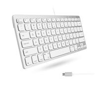 Macally UCSLIMKEYCA, Tastiera compatta USB-C per Mac, US QWERTY Key cap Layout QWERTY
