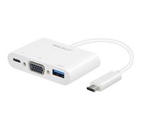 Macally UCVGA, USB-C to VGA multiport adapter, nero