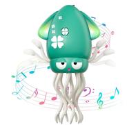 MACALOCA Dancing Octopus Toy, divertente pulpo elettrico danzante giocattolo con LED e musica, Creativo pazzo 8 gambe azione polpo strisciante per sollievo dello stress e bambini (Verde)