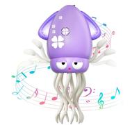 MACALOCA Dancing Octopus Toy, divertente pulpo elettrico danzante giocattolo con LED e musica, Creativo pazzo 8 gambe azione polpo strisciante per sollievo dello stress e bambini (Violetta)
