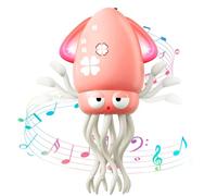 MACALOCA Dancing Octopus Toy, divertente pulpo elettrico danzante giocattolo con LED e musica, Creativo pazzo 8 gambe azione polpo strisciante per sollievo dello stress e bambini (Rosa)