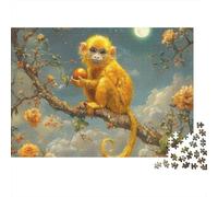 Macaque Monkey Puzzle 1000 Pezzi, Esperienza Condivisa Per Famiglie, Elemento Decorativo, Regalo Per Adulti E Ragazzi 1000pcs (75x50cm)