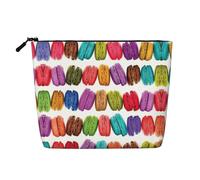 Macaron Biscuit Aromatizzati Pasticcini Finta Canapa Borsa da Viaggio per le Donne, Grande Capacità Borsa Cosmetici Uso Quotidiano Organizzatore con Cerniera