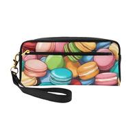 Macaron Biscuit Aromatizzato Stampa Trucco Borsa per le Donne Impermeabile Sacchetto di Toilette Scuola Ufficio Viaggi Uso quotidiano